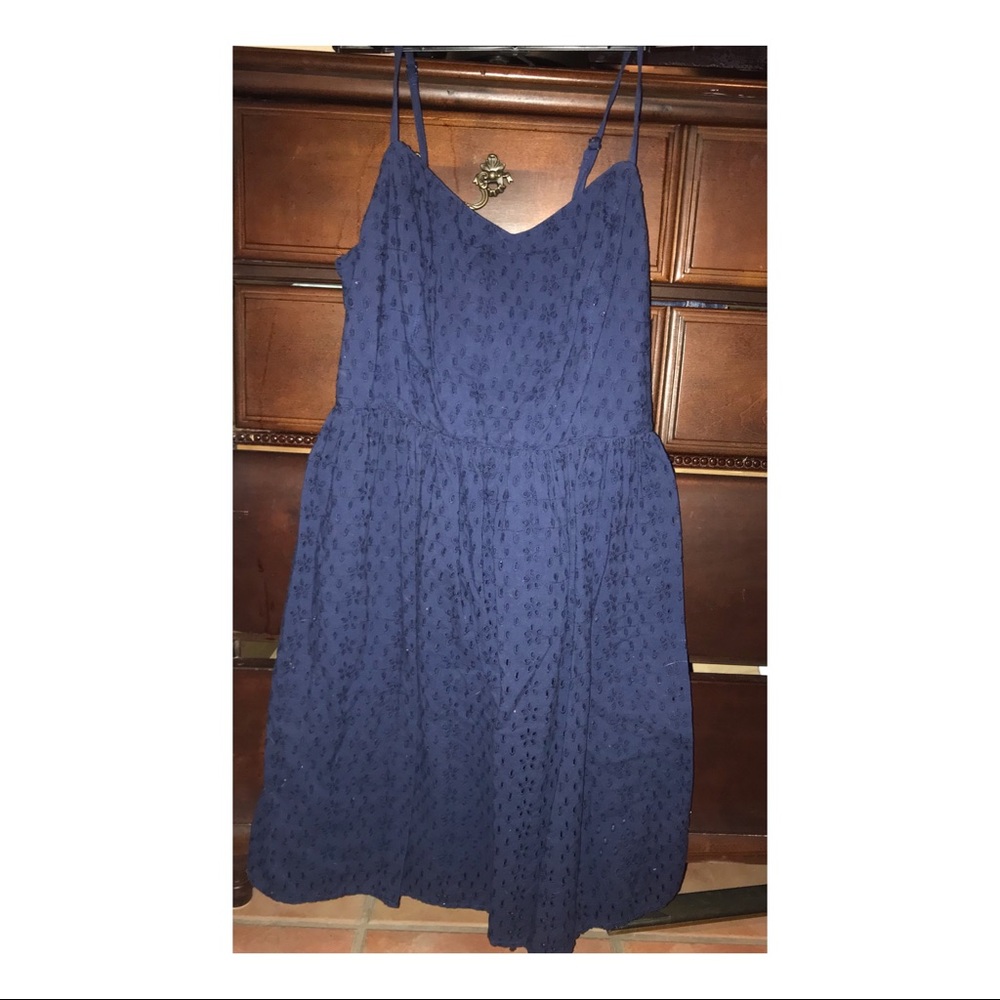 Blue casual dress